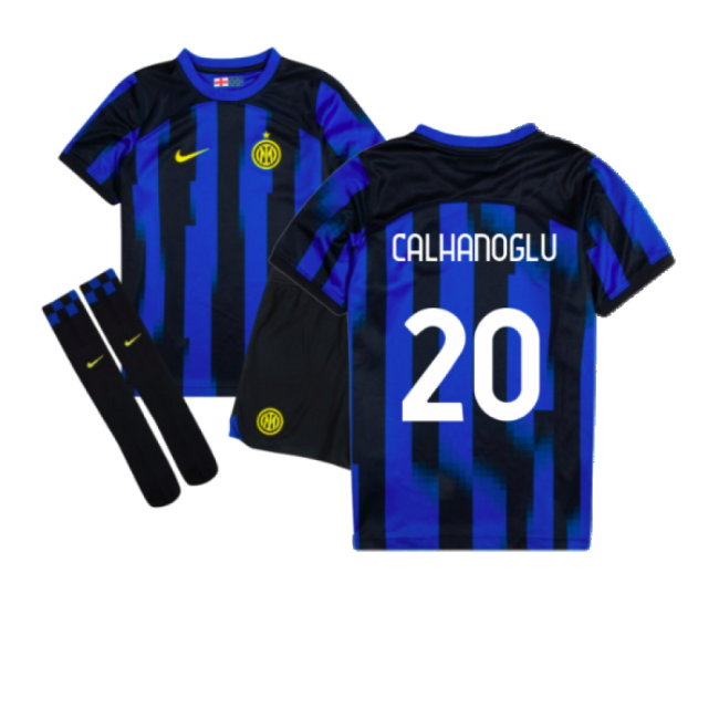 2023-2024 Inter Milan Home Mini Kit (Calhanoglu 20)-Football Shirts Shop