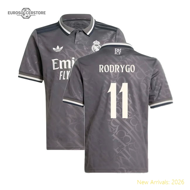 2024-2025 Real Madrid Third Shirt (Kids) (Rodrygo 11)-Football Shirts Shop
