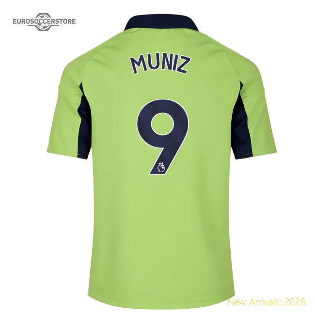 2025-2026 Fulham Away Shirt - Kids (Muniz 9)-Football Shirts Shop