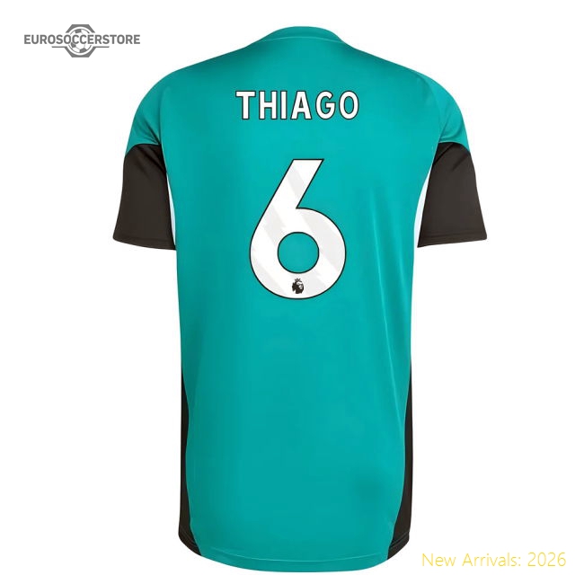 2025-2026 Liverpool EU Training Jersey (Green) (Thiago 6)-Football Shirts Shop