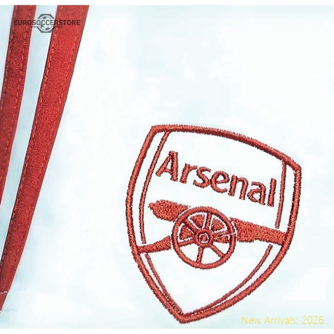 2025-2026 Arsenal Home Shorts (White)-Football Shirts Shop