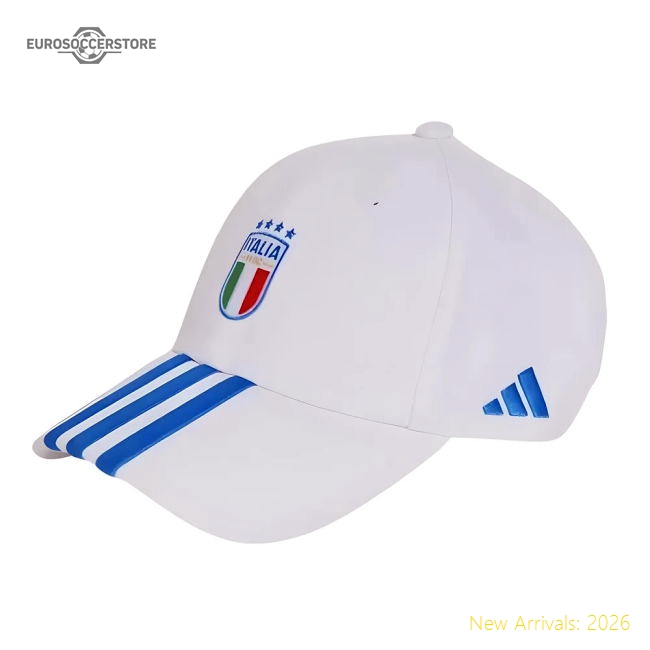 2024-2025 Italy FIGC Cap (White)-Football Shirts Shop