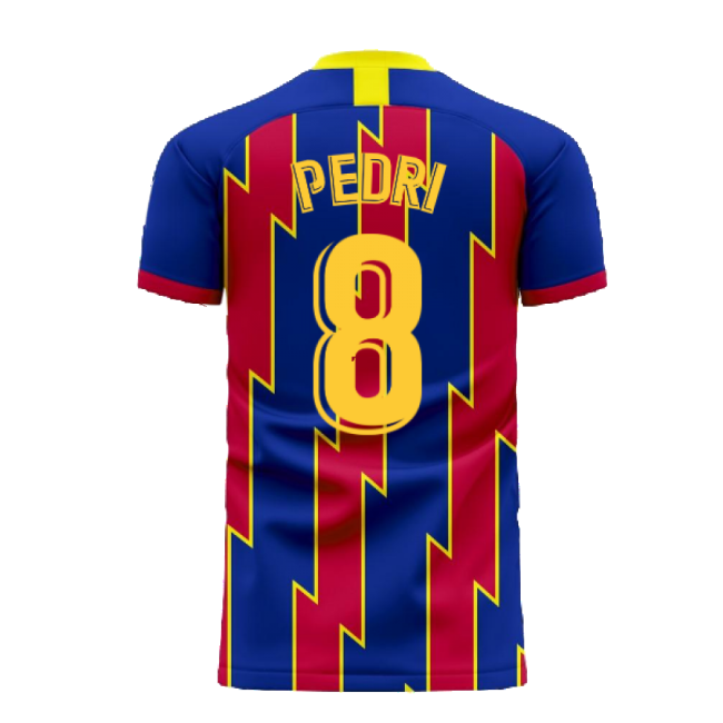 Catalonia 2025-2026 Home Concept Football Kit (Libero) (PEDRI 8)-Football Shirts Shop
