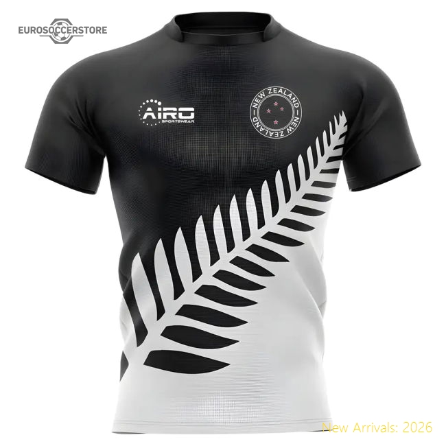 2025-2026 New Zealand All Blacks Fern Concept Rugby Shirt - Baby-Football Shirts Shop