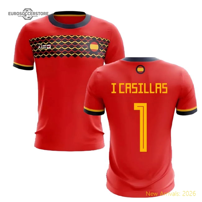 2025-2026 Spain Home Concept Football Shirt (I Casillas 1)-Football Shirts Shop