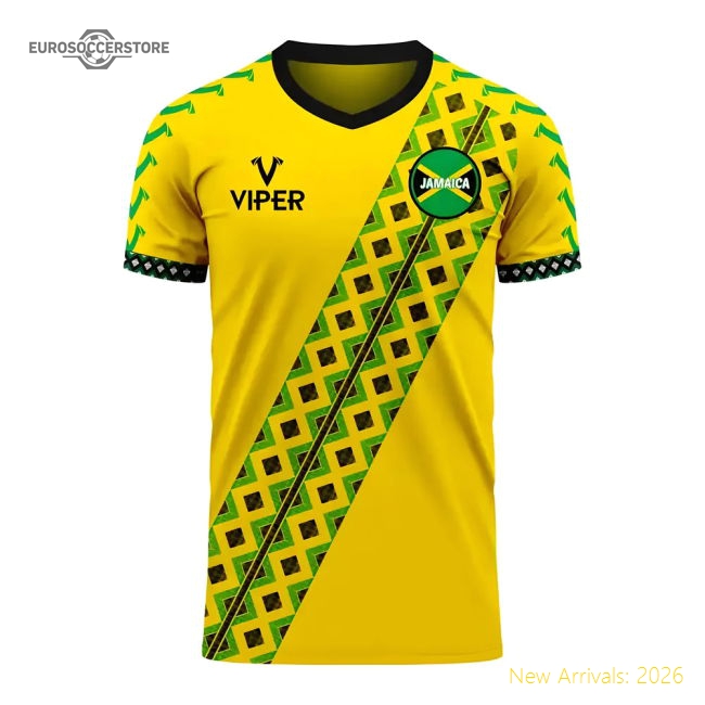 Jamaica 2025-2026 Home Concept Football Kit (Viper)-Football Shirts Shop