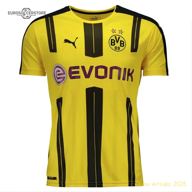 Borussia Dortmund 2016-17 Home Shirt (S) (Excellent)-Football Shirts Shop