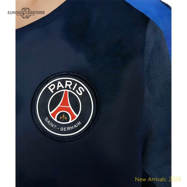 2025-2026 PSG Dri-Fit Strike Training Shirt (Navy) - Kids-Football Shirts Shop