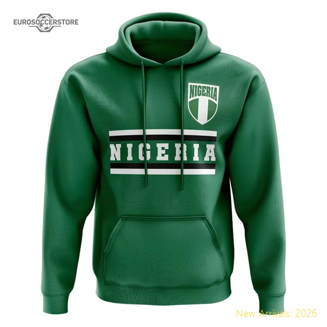 Nigeria Core Football Country Hoody (Green)-Football Shirts Shop