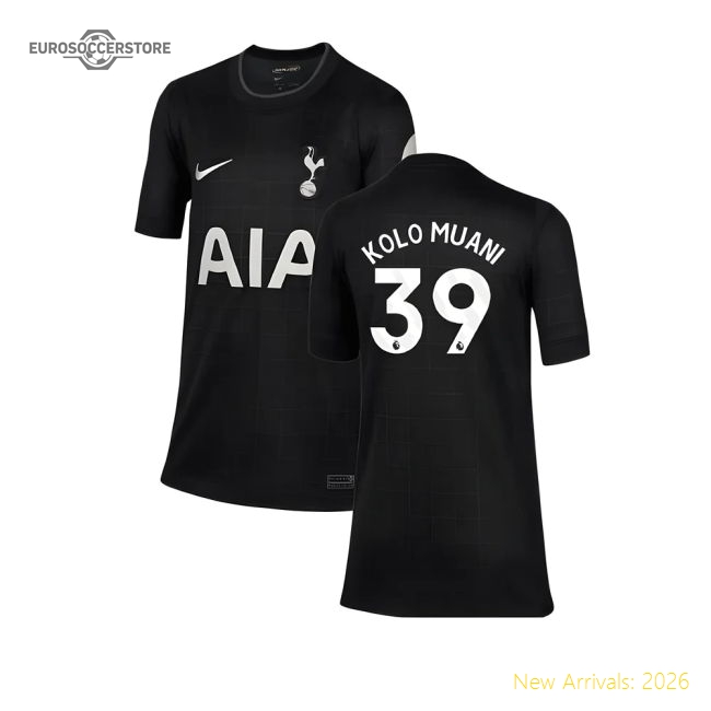 2025-2026 Tottenham Away Shirt (Kids) (Kolo Muani 39)-Football Shirts Shop