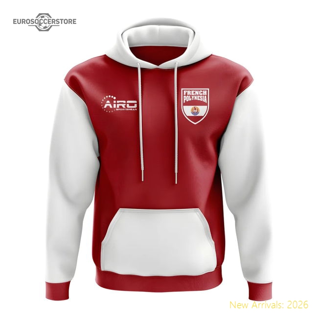 French Polynesia Concept Country Football Hoody (Red)-Football Shirts Shop