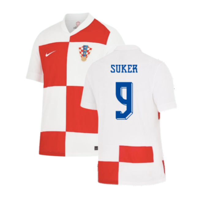 2024-2025 Croatia Home Shirt (Suker 9)-Football Shirts Shop
