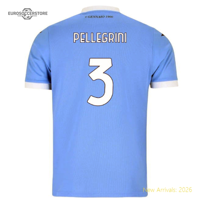 2025-2026 Lazio Home Shirt (Kids) (Pellegrini 3)-Football Shirts Shop
