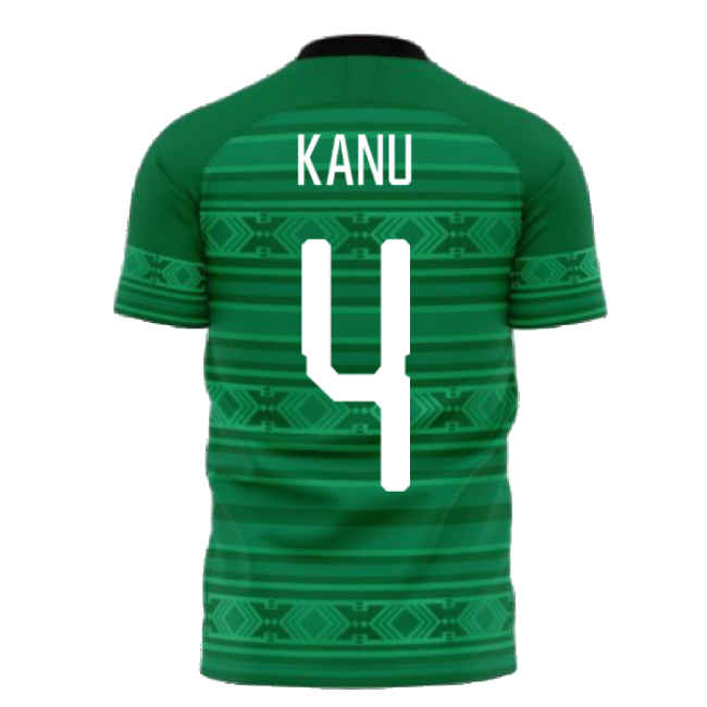 Nigeria 2020-2021 Home Concept Kit (Fans Culture) (KANU 4)-Football Shirts Shop
