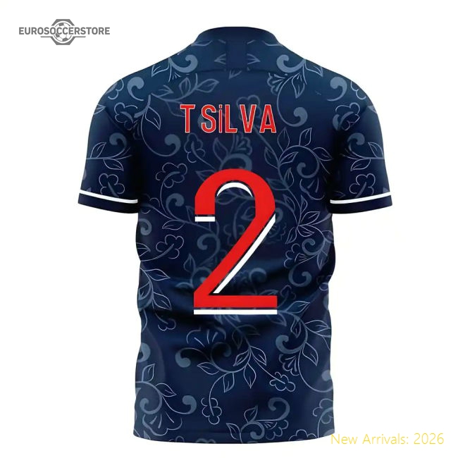 Paris 2025-2026 Home Concept Football Kit (Libero) (T.SILVA 2)-Football Shirts Shop