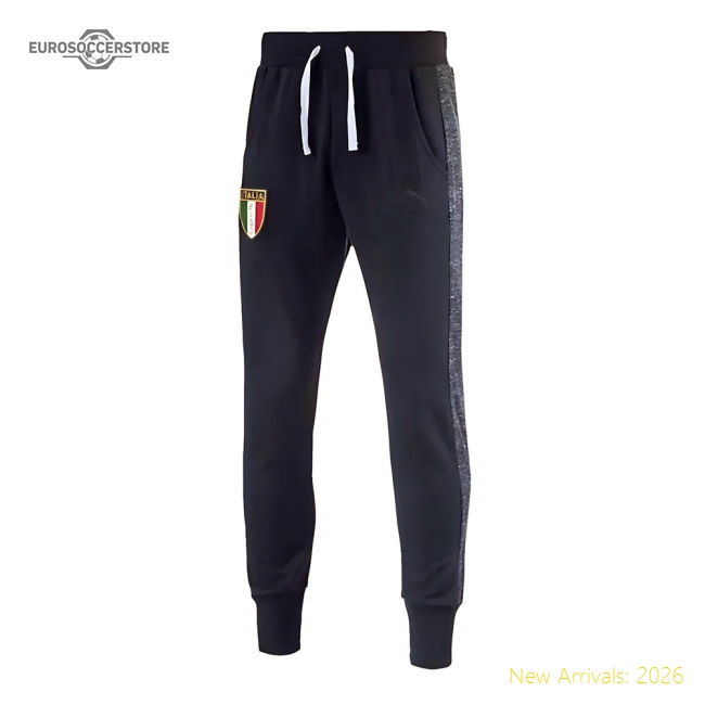 2017-2018 Italy Puma Sweat Pants (Peacot) - Kids-Football Shirts Shop
