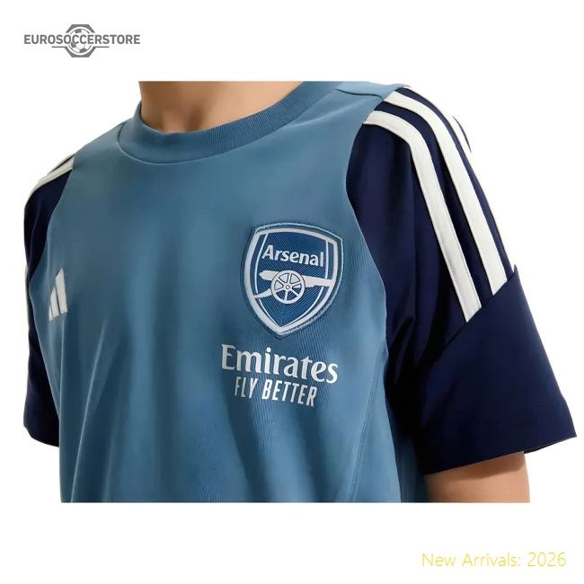 2025-2026 Arsenal Training Tee (Blanch Blue) - Kids-Football Shirts Shop