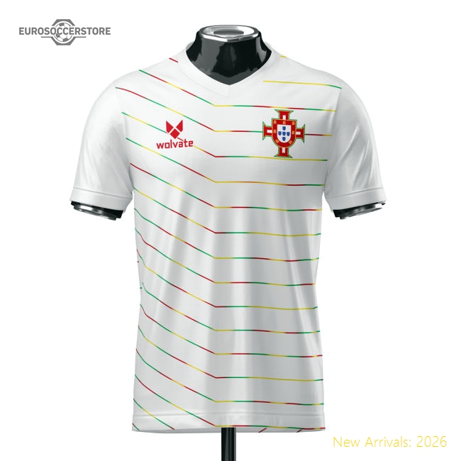 Portugal Heritage Football Jersey White (Wolvate) Adult Short Sleeve-Football Shirts Shop
