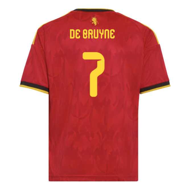 2026-2027 Belgium Home Shirt (Kids) (De Bruyne 7)-Football Shirts Shop
