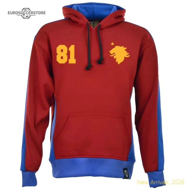 Aston Villa Number 81 Retro Hoodie-Football Shirts Shop