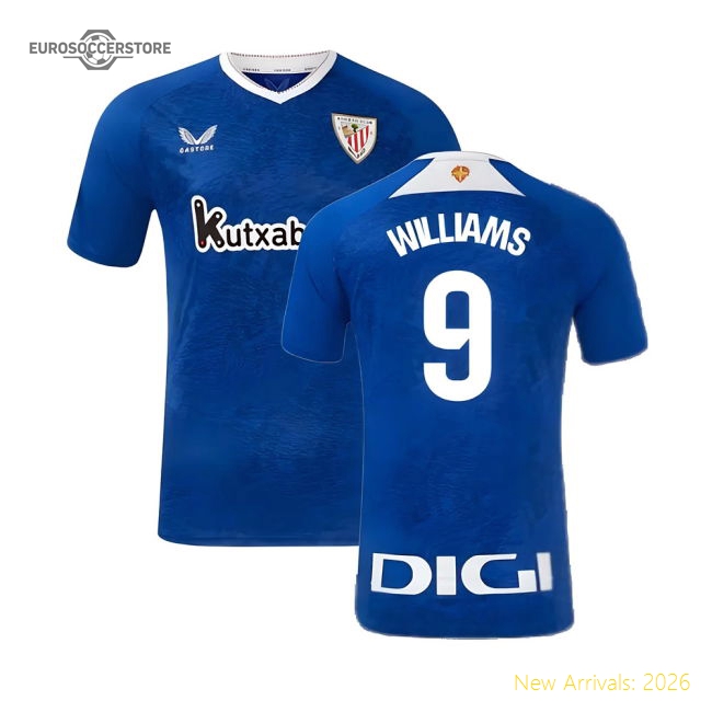 2024-2025 Athletic Bilbao Away Shirt (Williams 9)-Football Shirts Shop