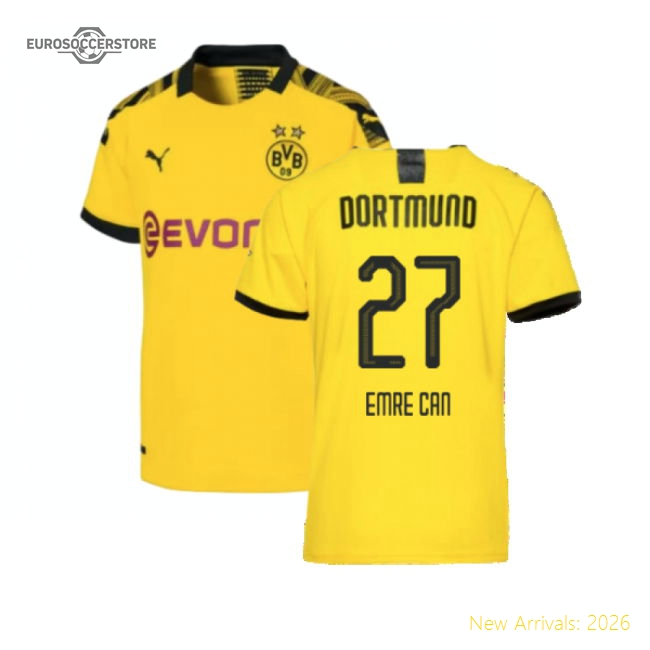 Borussia Dortmund 2019-20 Home Shirt (L) (Excellent) (Emre Can 27)-Football Shirts Shop