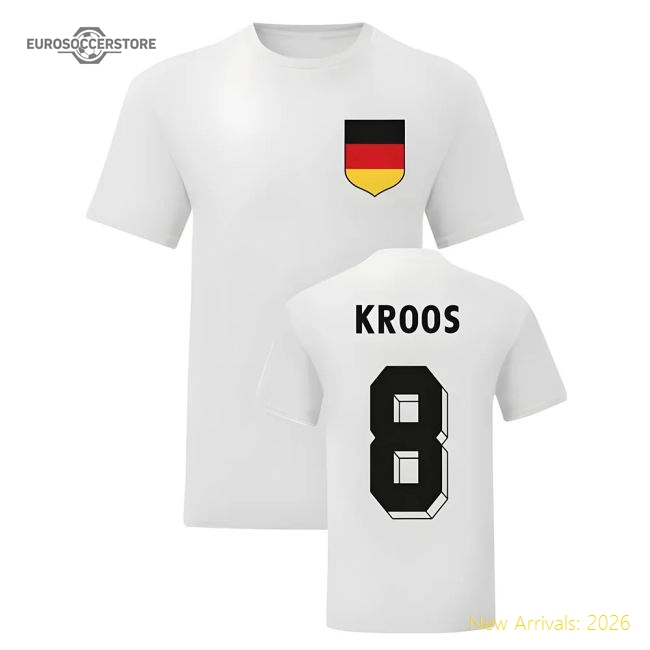 Toni Kroos Germany National Hero Tee\'s (White)-Football Shirts Shop