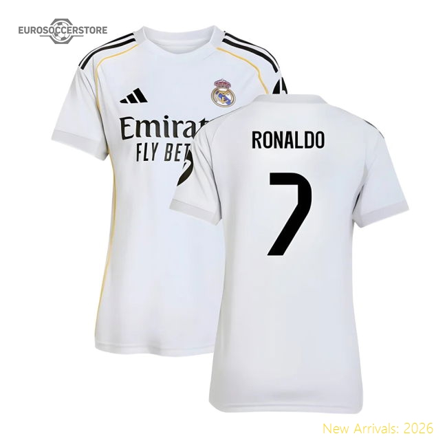 2025-2026 Real Madrid Home Shirt (Womens) (Ronaldo 7)-Football Shirts Shop