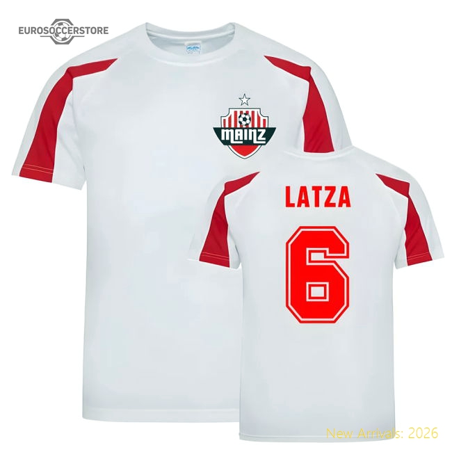 Danny Latza Mainz Sports Training Jersey (White)-Football Shirts Shop