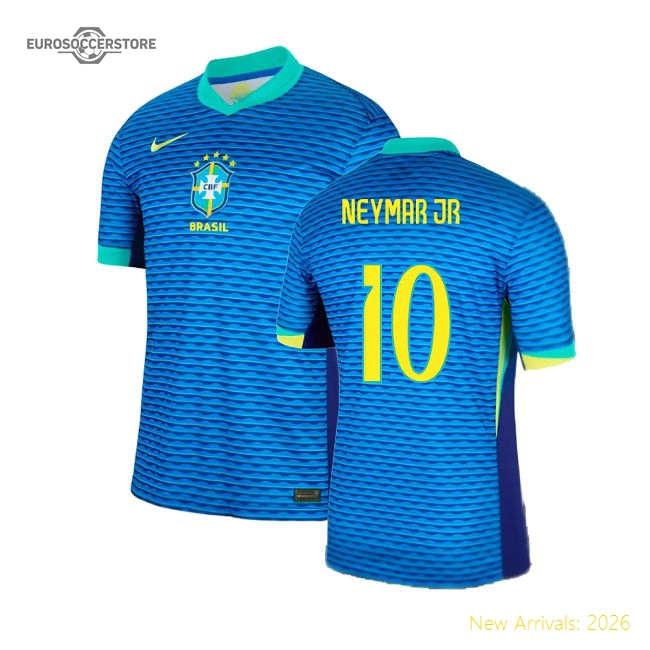 2024-2025 Brazil Away Shirt (Neymar JR 10)-Football Shirts Shop