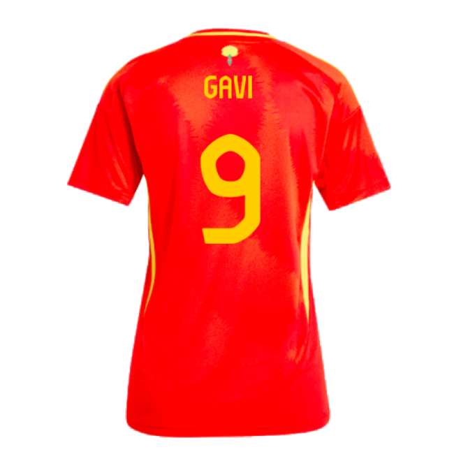 2024-2025 Spain Home Shirt (Ladies) (Gavi 9)-Football Shirts Shop