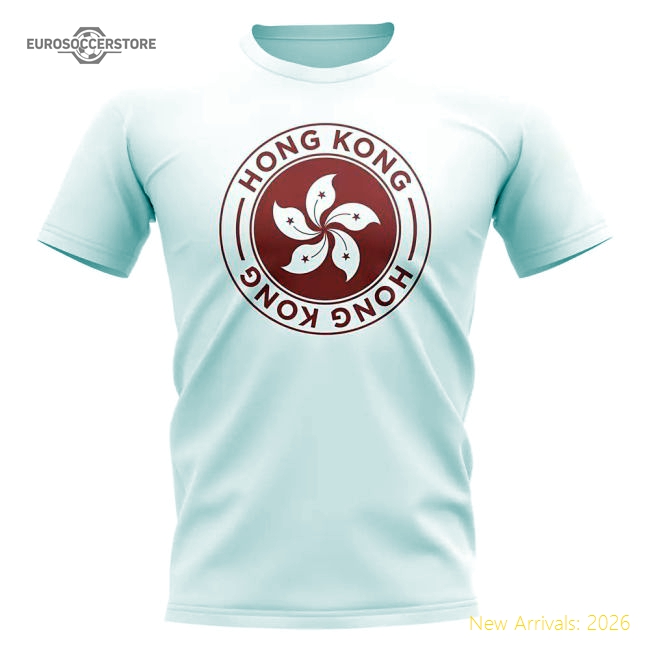 Hong Kong Football Badge T-Shirt (White)-Football Shirts Shop