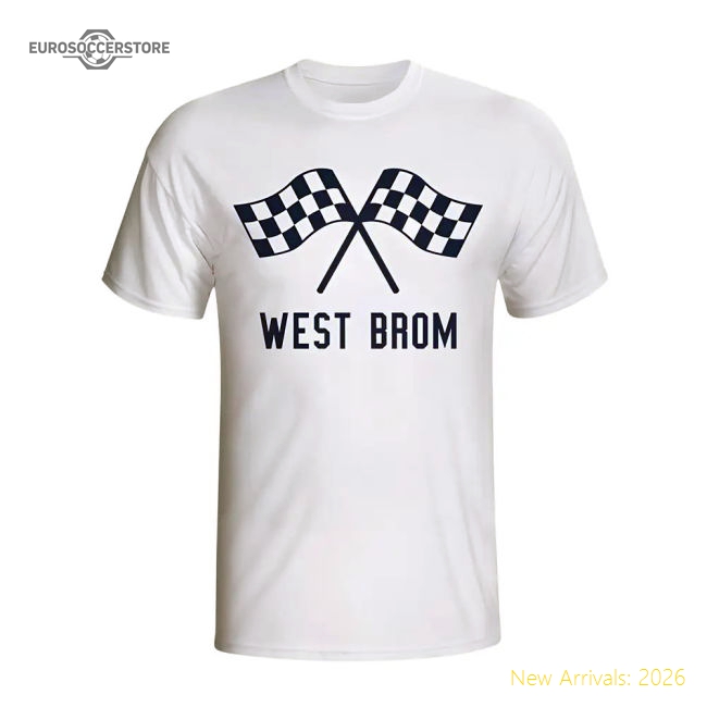 West Brom Waving Flags T-shirt (white)-Football Shirts Shop