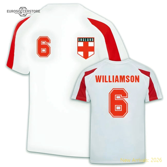 England Women Sports Training Jersey (Leah Williamson 6)-Football Shirts Shop