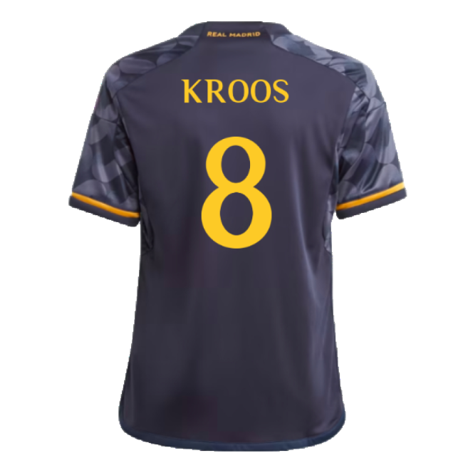 2023-2024 Real Madrid Away Shirt (Kids) (Kroos 8)-Football Shirts Shop