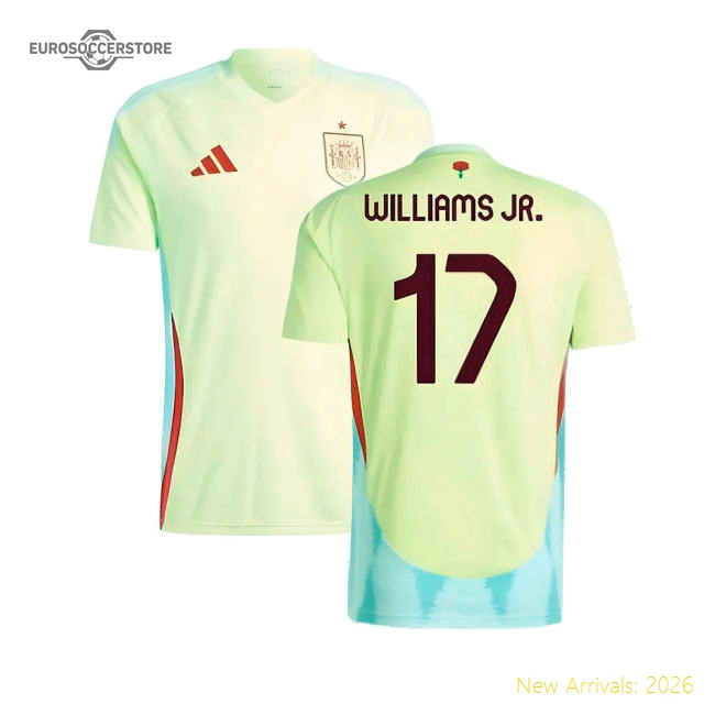 2024-2025 Spain Away Shirt (Williams JR. 17)-Football Shirts Shop