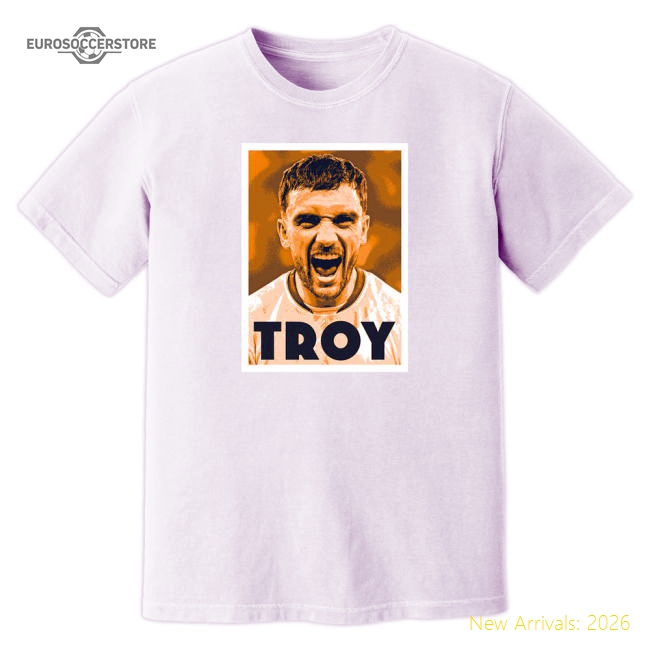 Troy Parrott T-Shirt (White)-Football Shirts Shop