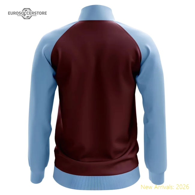 Villa Concept Football Track Jacket (Maroon)-Football Shirts Shop