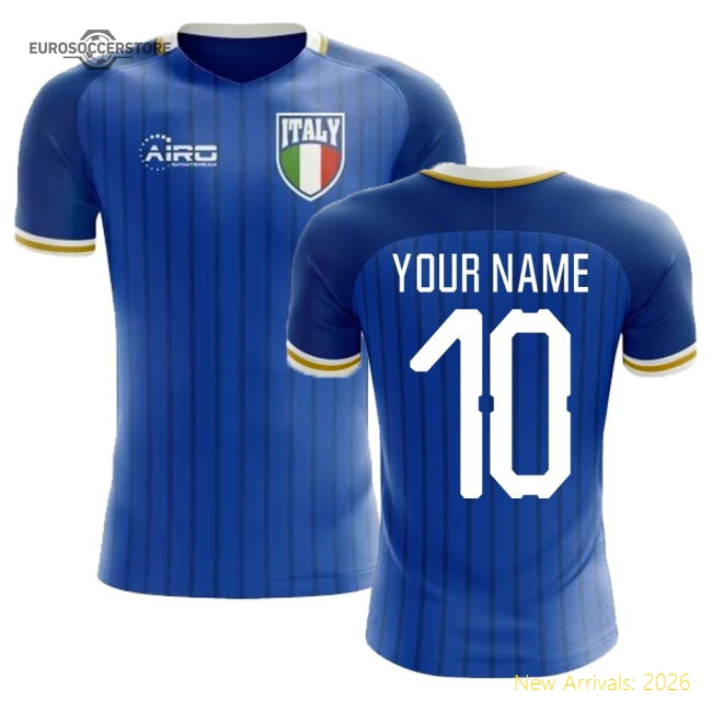 2025-2026 Italy Home Concept Football Shirt (Your Name) -Kids-Football Shirts Shop