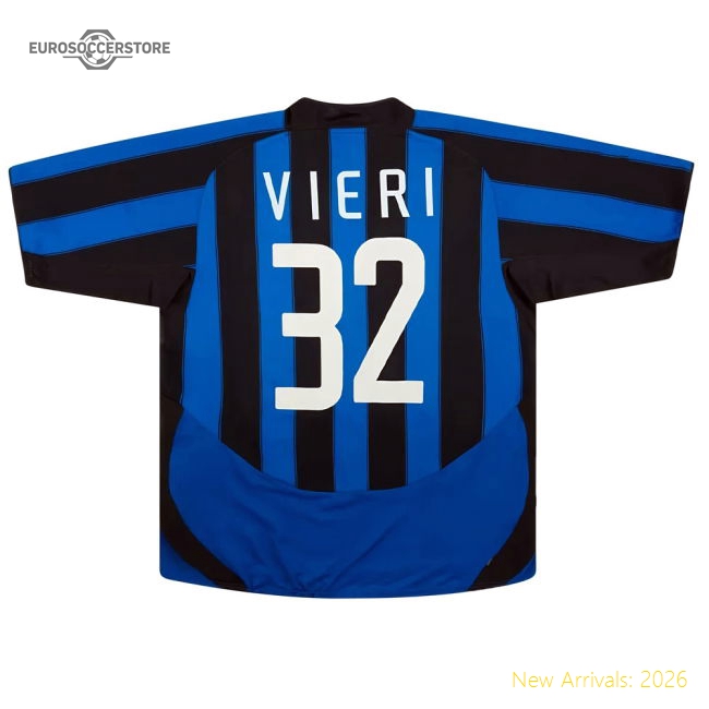 Inter Milan 2003-04 Home Shirt (Vieri #32) ((Good) XXL)-Football Shirts Shop