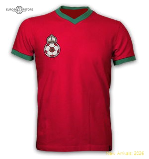 Morocco 1970 Short Sleeve Retro Shirt 100% cotton-Football Shirts Shop