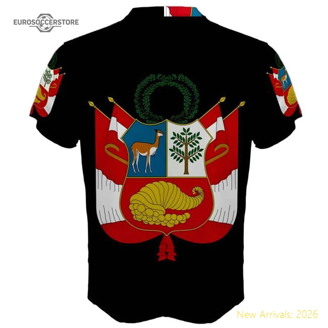 Peru Coat of Arms Sublimated Sports Jersey-Football Shirts Shop