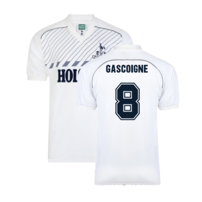 Tottenham 1986 Retro Home Shirt (GASCOIGNE 8)-Football Shirts Shop