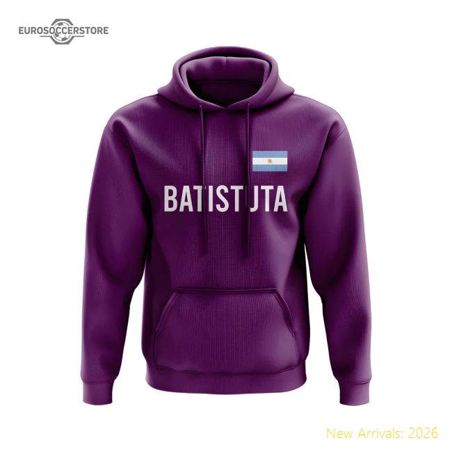 Gabriel Batistuta Fiorentina Name Hoody (Purple)-Football Shirts Shop