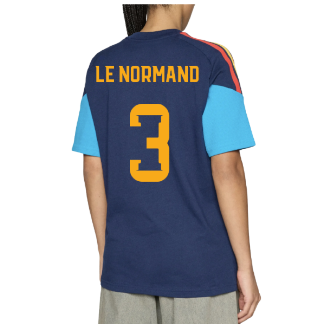 2026-2027 Spain Training Tee (Night Indigo) (Le Normand 3)-Football Shirts Shop