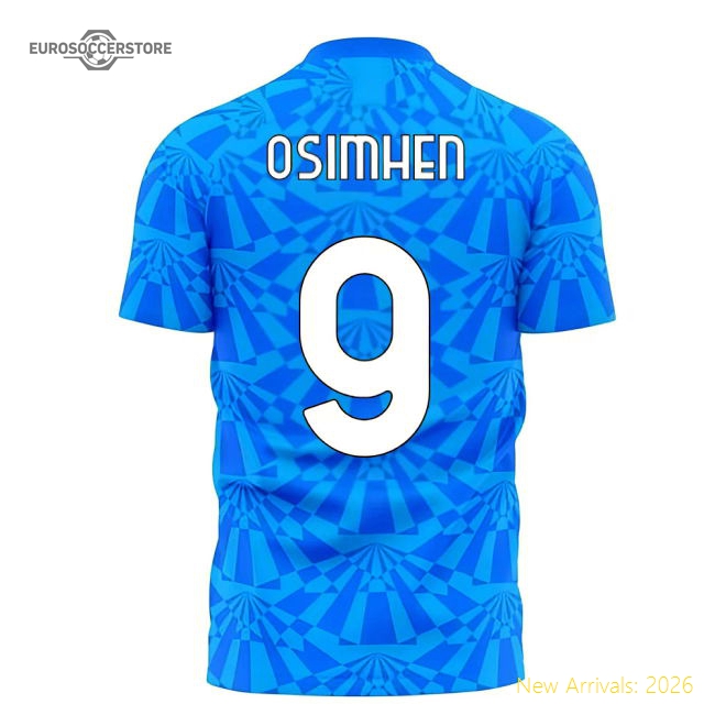 Napoli 1990s Home Concept Football Kit (Libero) (OSIMHEN 9)-Football Shirts Shop