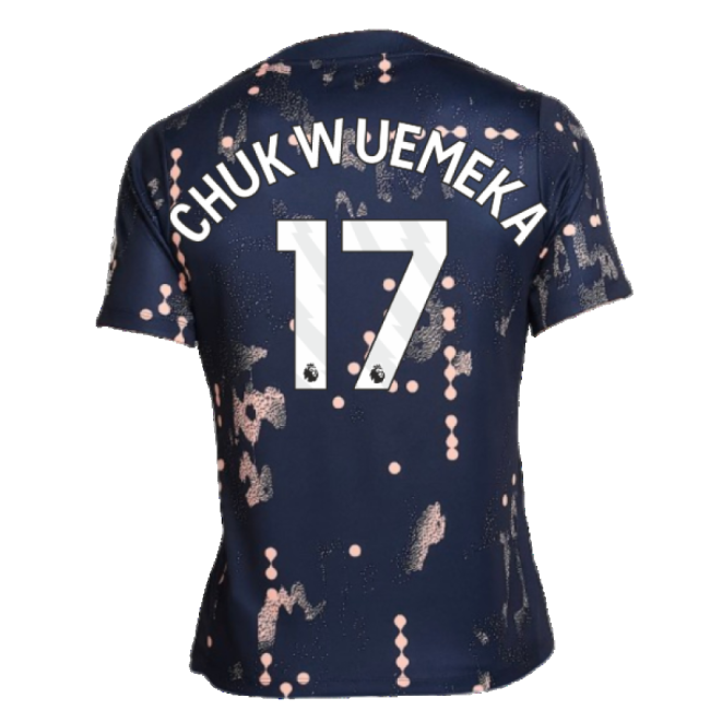 2024-2025 Chelsea Academy Pro Pre-Match Shirt (Obsidian) (Chukwuemeka 17)-Football Shirts Shop