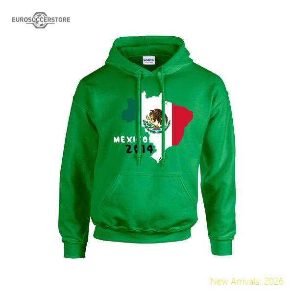 Mexico 2014 Country Flag Hoody (green)-Football Shirts Shop