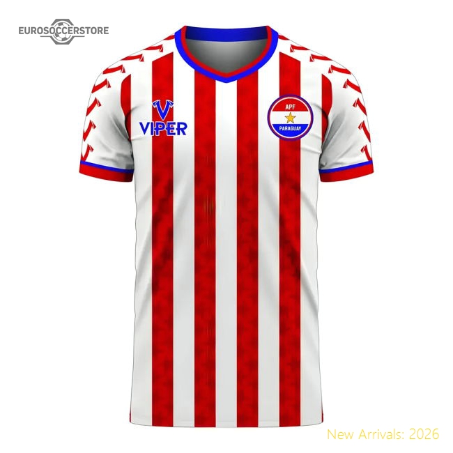 Paraguay 2025-2026 Home Concept Football Kit (Viper) - Baby-Football Shirts Shop