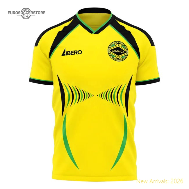 Jamaica 2006 Style Home Concept Shirt (Libero)-Football Shirts Shop